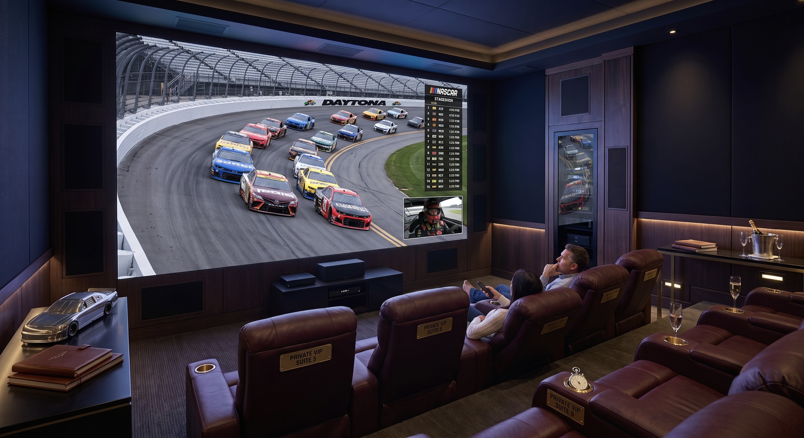 Expansive architectural scale indoor LED video wall