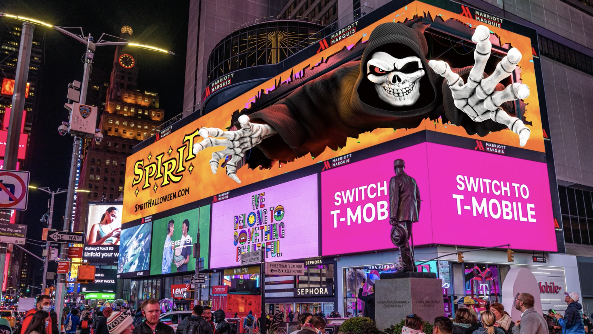 3D Billboard Advertising Digital Screen Outdoor High Definition